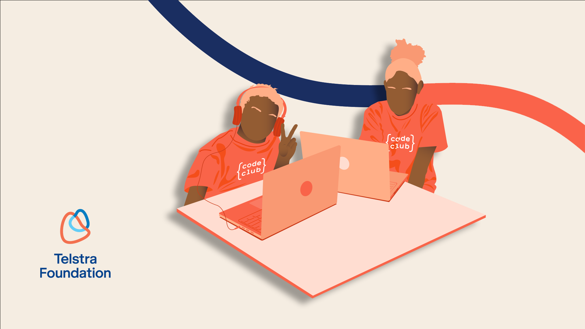 Illustration of Code Club Australia Coders